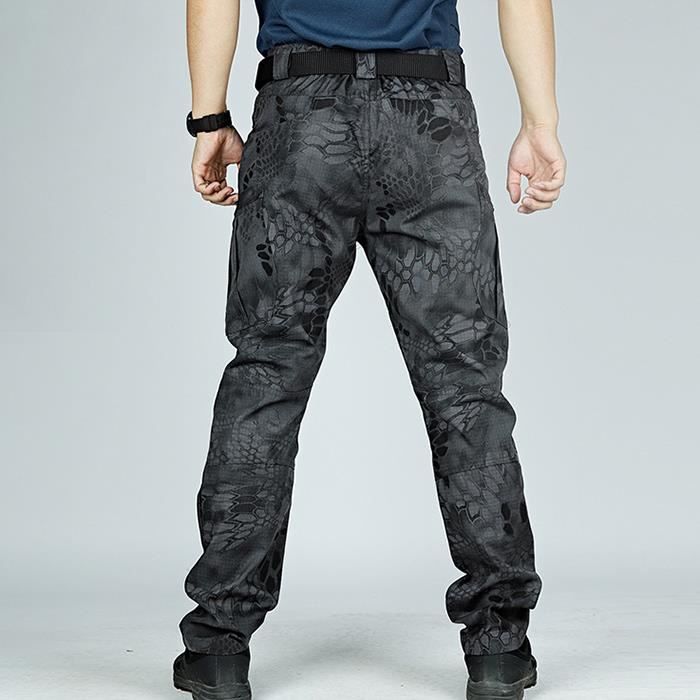 ZHENDEGL Pantalon Cargo Homme Baggy Multi-Poches - Pantalon Travail Confortable