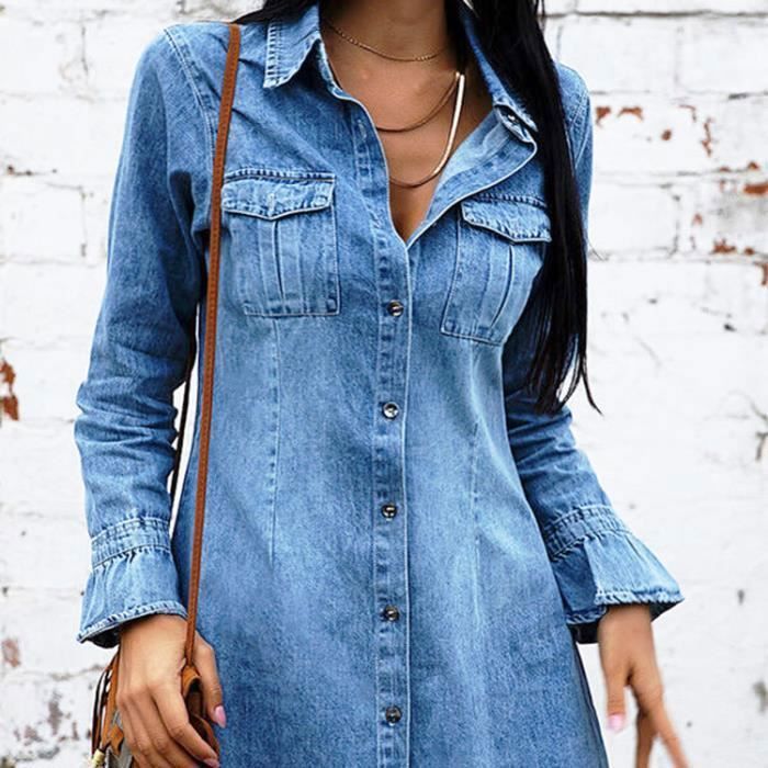 Robe en jean hiver deals