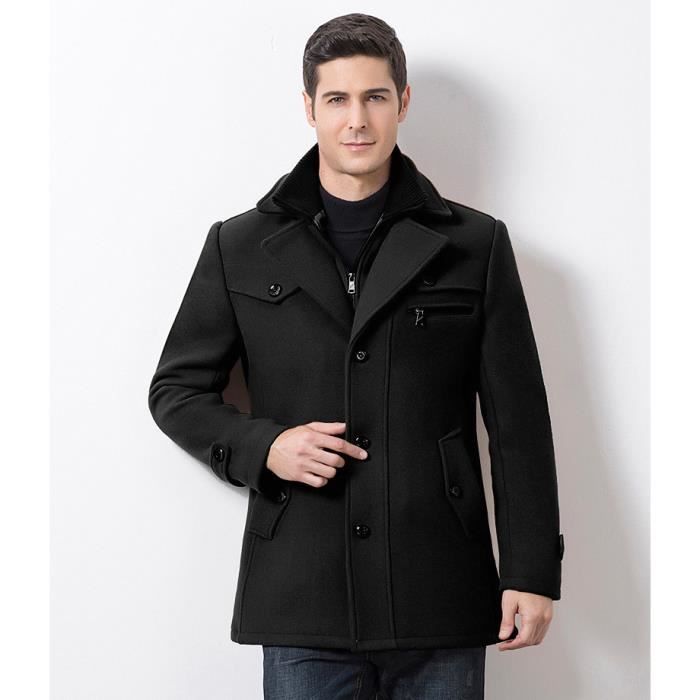 Manteau col montant homme online