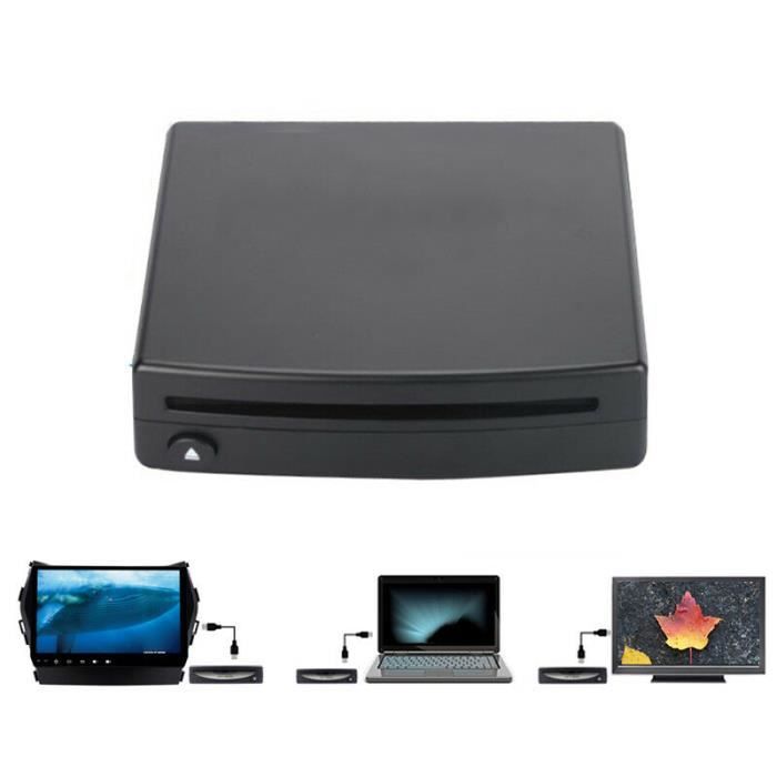 Autoradio CD / DVD Dish Box Player avec transfert de signal USB stéréo  externe pour lecteur multimédia de voiture
