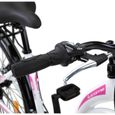 Licorne Bike Stella Premium City Bike 24,26 et 28 pouces – Vélo hollandais, Garçon [Blanc, 26]-3
