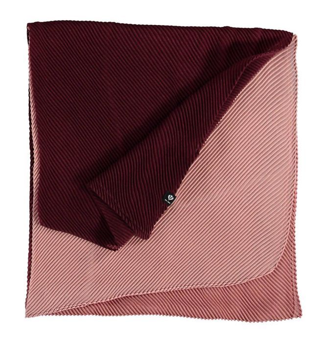 Écharpe V.FRAAS Noir-violet-blanc à Franges Pour Femme - Occasion Très Bon état