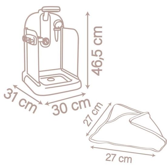 Douche Smoby Baby Nurse – Pour Poupons Et Poupées Jusqu’à 40 Cm – Pommeau Fonctionnel, Cape – Fabrication Française