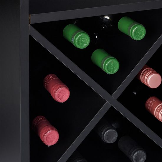 Relaxdays 10028075_46, Noir Étagère, Rangement Pour 8