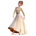Figurine en carton Disney La Reine des Neiges 2 Anna robe crème H 164 cm-0