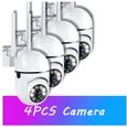 Caméra de sécurité extérieure HQLS - Vision 360° - Audio bidirectionnel - Blanc-0
