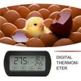 DX04505-Thermomètre et hygromètre Portables intérieurs,Thermomètre d'intérieur hygromètre d'intérieur,Affichage led,pour Écloser-0