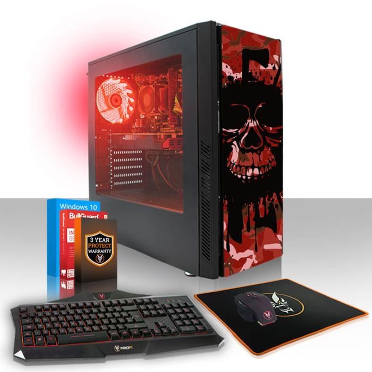 Fierce EXILE PC Gamer Bureau AMD Ryzen 3 2200G CPU, 16Go RAM, Radeon Vega 8, 1To HDD - 406765 Cdiscount Informatique