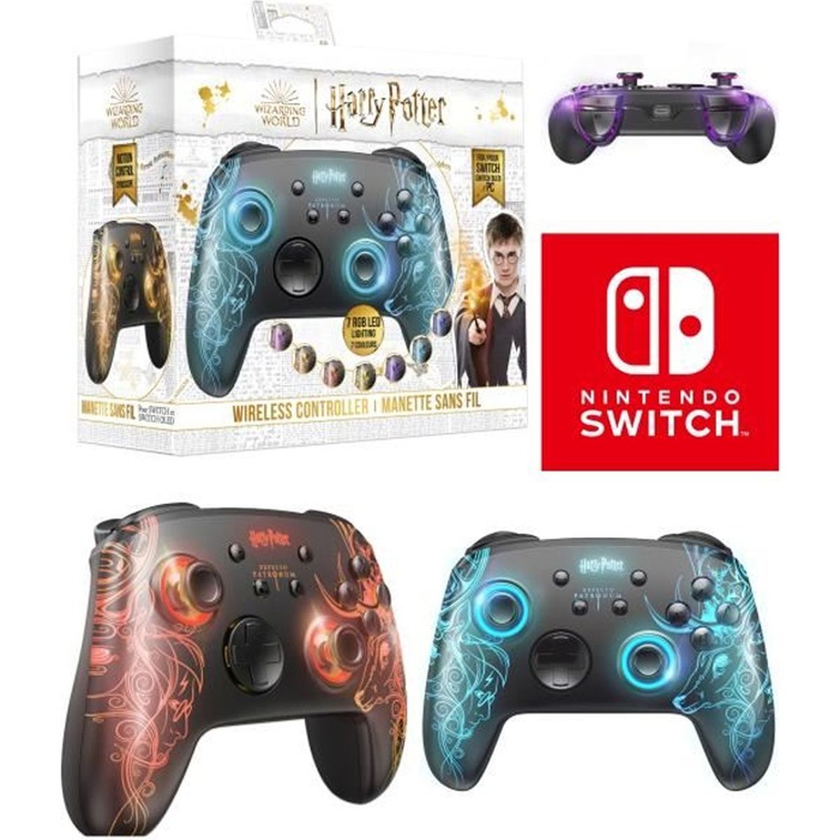 Manette Sans Fil- Harry Potter- Gryffondor - Rouge | PS4