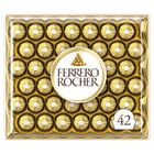 Ferrero Rocher - Boite à Partager de 42 Pièces Croquantes au Chocolat au Lait avec Noisettes et Cœur Fondant - 525g