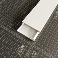Goulotte passe-câbles PVC blanc - l. 60 x h. 14.5 mm - 2m