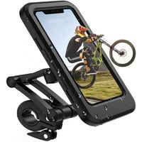 Vélo, moto, support de vélo universel, écran tactile étanche pivotant à 360°, support de téléphone pour smartphone Max 6,7"