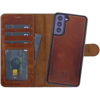 Etui en cuir vintage pour Samsung S22+ avec porte-cartes et bequille