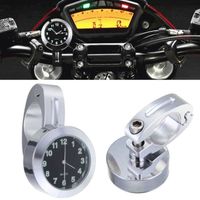 Harley Motorcycle 7-8&quot; 1&quot; Montre de Guidon Etanche cadran noir Horloge