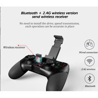 X6 sans fil Bluetooth android game PS3 mobile gamepad avec poignée de support