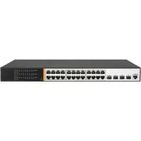LKSWPOE241L3 Switch réseau 24 Ports POE 400W + 4 Ports SFP 10 Gigabit et 1 Porte Console Layer 3