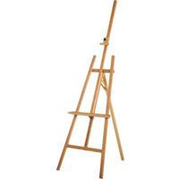 HOMCOM Chevalet d'artiste sur pieds inclinaison et hauteur réglable dim. 65L x 44l x 174-230H cm bois de hêtre clair