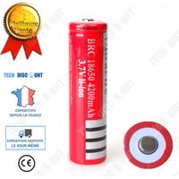 Batterie au lithium TD® 18650 laser rechargeable à 3,7 pointes
