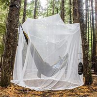 Moustiquaire de lit extra - large, moustiquaire de voyage à double ouverture - Camping Account - 200 * 180 * 160cm