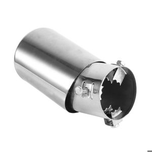 Embout D'Échappement Universel Acier Inoxydable - Design Élégant 63mm à 76mm, Son Puissant