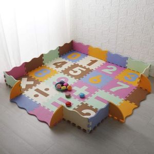 Tapis d'éveil,Tapis Puzzle en mousse pour bébé, 10 pièces, tapis de sol,  antidérapant, pour Puzzle, pour - Type Mixed Color-30x30cm - Cdiscount Jeux  - Jouets