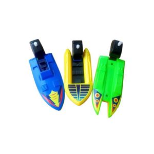JOUET DE BAIN Lot de 2 jouets aquatiques d'été à remonter - Petit bateau à moteur - Kayak - Articles pour bébé garçon de 3 à 6 mois