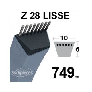 Greenstar 20850 Courroie Lisse Z34 Tondeuse 