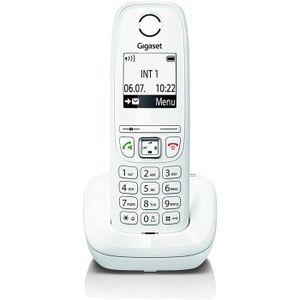 Téléphone fixe AS405 Téléphone sans fil Blanc [Produit d'import] 
