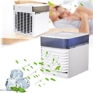 CLIMATISEUR MOBILE Climatiseur portable Mini Mobile Refroidisseur D'air USB 4 EN 1 Réglable Humidificateur purificateur