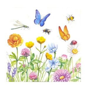 Papillons Lot De 20 Serviettes De Table En Forme De