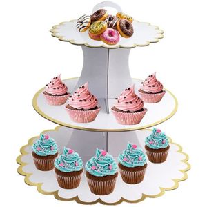 Rose Bleu Jaune à Choisir Homyl 2 Pièces Support à Cupcake Réutilisable en Carton pour Fête Anniversaire Mariage Douche Bébé Bleu