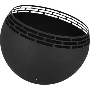 BRASERO - ACCESSOIRE Brasero sphère design en métal Noir - Ajouré pointillés