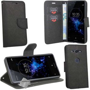 Étui Ceinture En Cuir Véritable Pour Sony Xperia XZ2 Compact - Fermeture Magnétique, Vertical, Neuf - Marque K-S-Trade