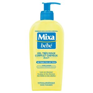 GEL - CRÈME DOUCHE Mixa Bébé Gel Douche Très Doux Corps et Cheveux 2 