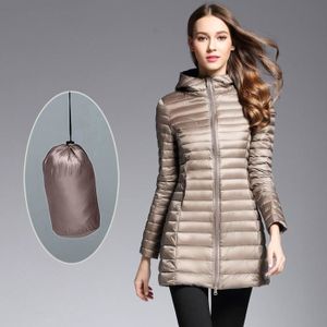 doudoune fine mi longue femme