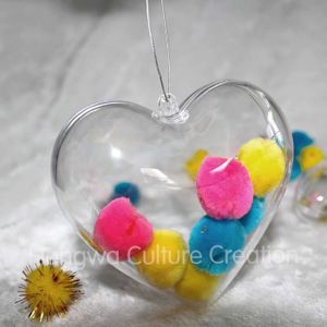 Boule Transparente à Remplir Boules De Noël Plastique En