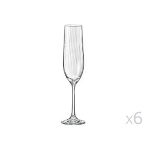 Coupe à Champagne Flûte à champagne en cristallin 19cl - Coffret de 