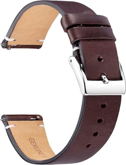 Bracelet De Montre En Cuir Horween De Qualité - Pour Hommes Et Femmes - Tailles 18mm, 20mm, 22mm - Boucle Classique - Style Décontracté - Marque Hemsut