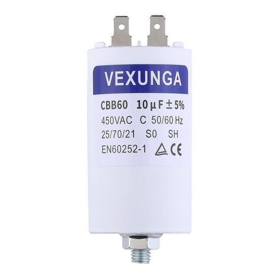 Éclairage LEF CPM10FD | Condensateur 10µF 450V Pour Démarrage Moteur