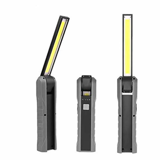 Lampe De Travail Rechargeable Puissante, Lampe D'atelier LED Avec Base Magnetique Lampe Torche Etanche Ipx6 Eclairage Mecanique 7 Modes Pour Urgence Garage Et Camping Rouge 90193258