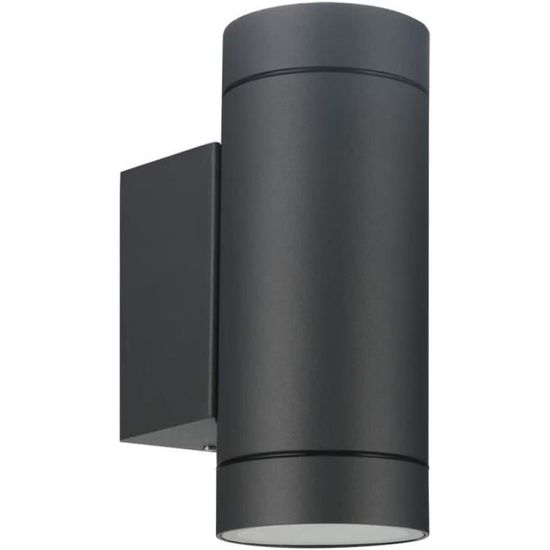 LASIDE Applique Murale Exterieur Lot de 2, Gris Anthracite GU10 Alm Up Down Eclairage Exterieur