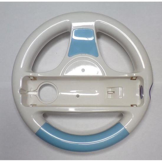 Volant Blanc Pour Wii Et Wii U - Accessoire Gaming Compatible - Nintendo