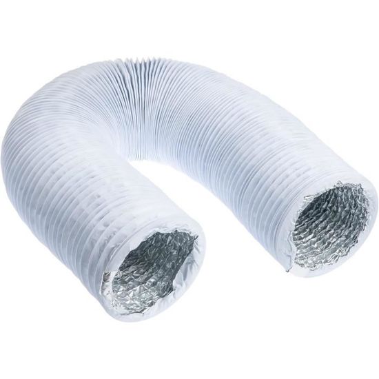 Steinberg14 Tuyau D'Évacuation Flexible 160mm / 3m - Gaine Ventilation PVC Pour Extracteur, Climatiseur Et Sèche-linge