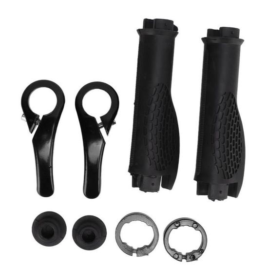 Poignées De Guidon Vélo Caoutchouc Antidérapantes | 22 Mm | Lot De 2 | Route/VTT/BMX