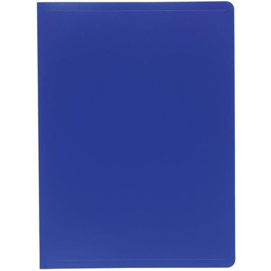 EXACOMPTA Porte-vues A4 Polypropylène souple Pochettes grainées opaque 160 vues Bleu