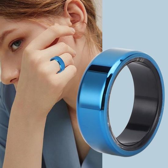 Bague Connectée Fitness - Tracking Sommeil Et Cardio - Compatible Android/iOS - Étanche IP68 - Taille 11