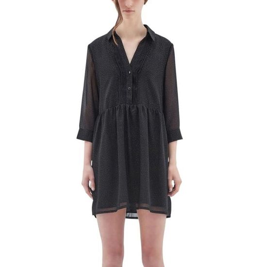 Robe Courte Voile Orange Fluo | Le dressing de Caroline