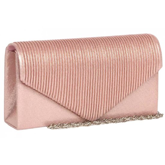 Alexander McQueen - Pochette a scatola in pitone rosa fucsia con