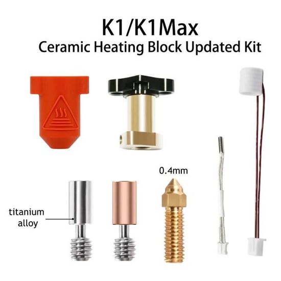 Creality - Hi - Kit Tête De Chauffe En Céramique Avec Buse Ceramic Heating Block Kit
