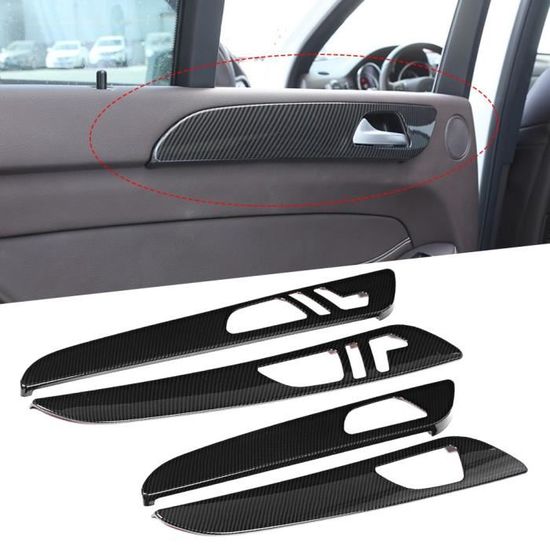 Couvercles Panneaux De Porte Fibre Carbone Brillant Pour Mercedes Classe C W205 / GLC 2014-2020 - Lot De 4 - 5